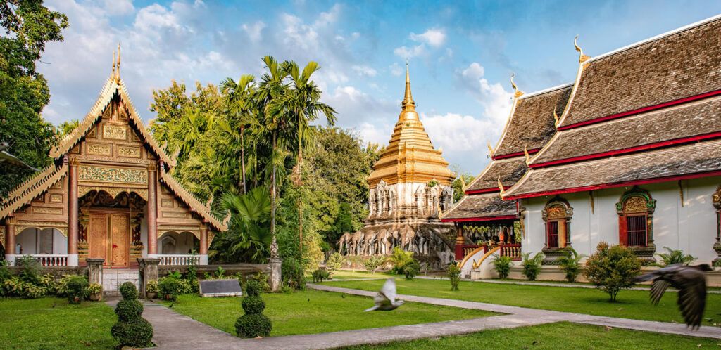 Wat Chiang Man temple in Chiang Mai, Thailand — a favorite long-term base for digital nomads